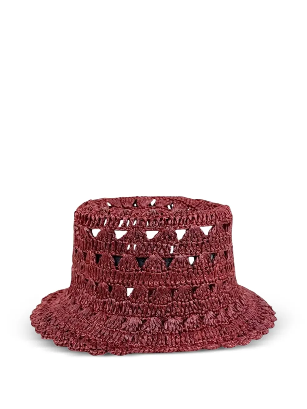 TWINSET crochet open-knit hat - Rosso