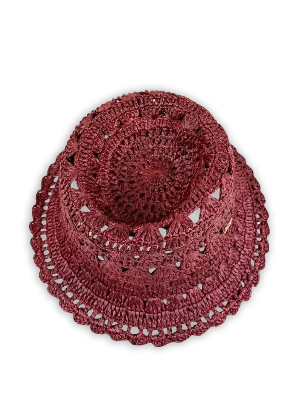 TWINSET Gehaakte vissershoed Rood