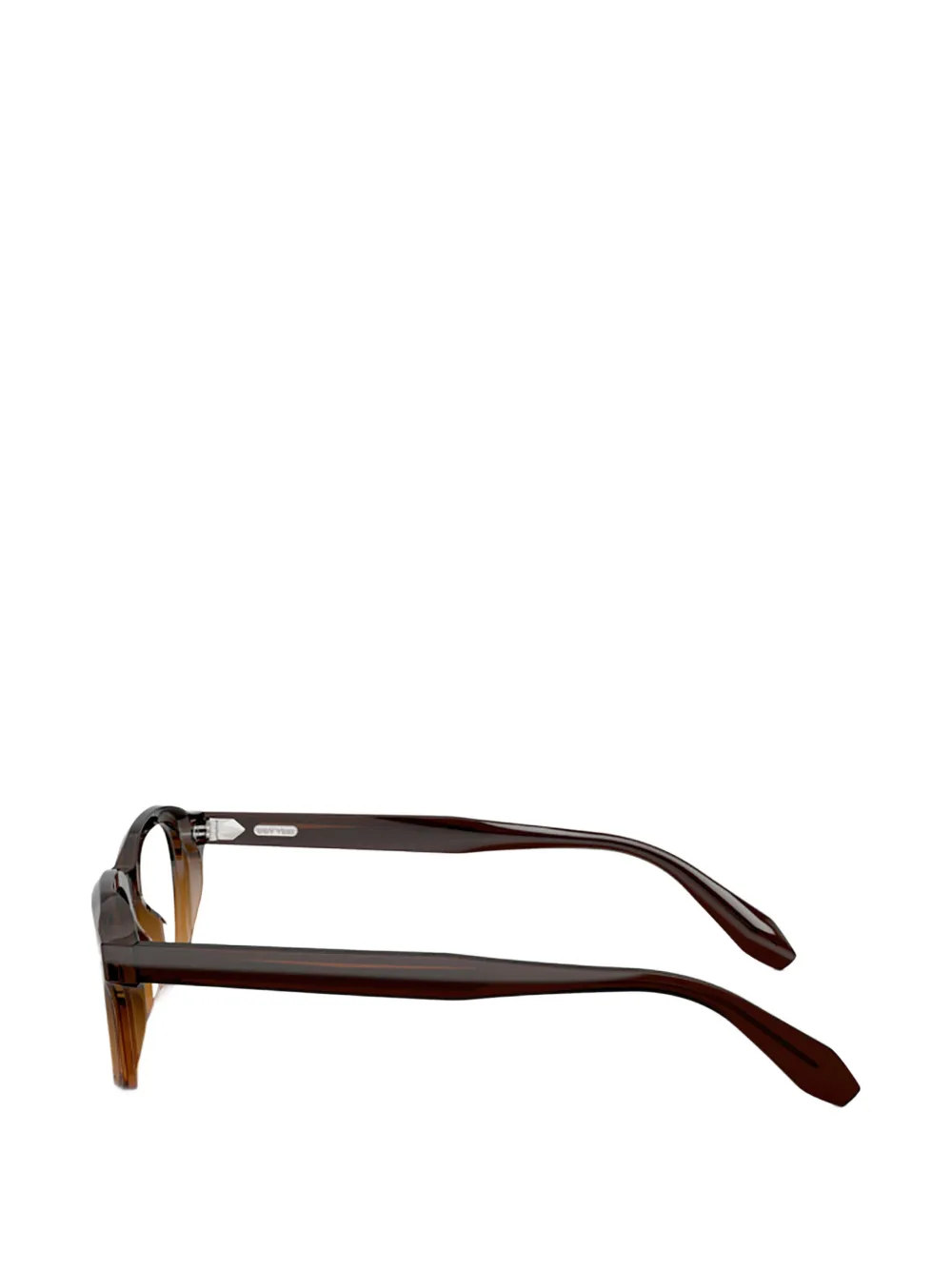 Oliver Peoples Bril met vierkant montuur Bruin