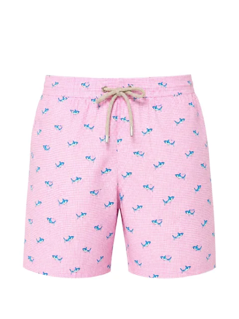 MC2 Saint Barth Badeshorts mit Hai-Print