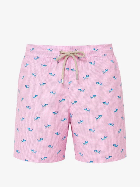 MC2 Saint Barth Badeshorts mit Hai-Print