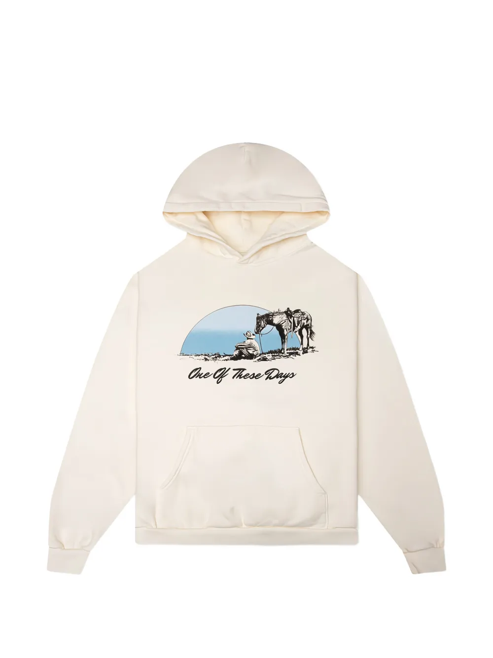 One Of These Days Could Only Remember graphic-print hoodie - Toni neutri