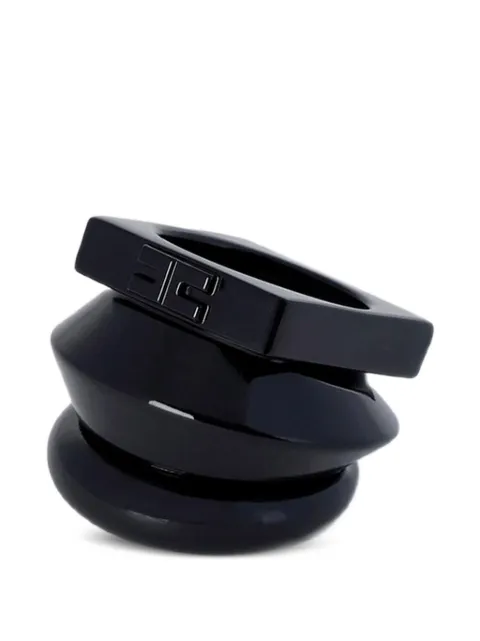 Elisabetta Franchi golden metal ring