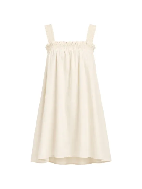 Seafolly vestido corto sin mangas con banda fruncida