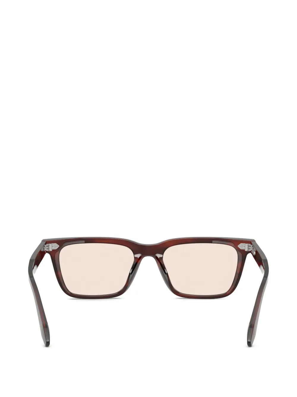 Oliver Peoples Bril met vierkant montuur Bruin