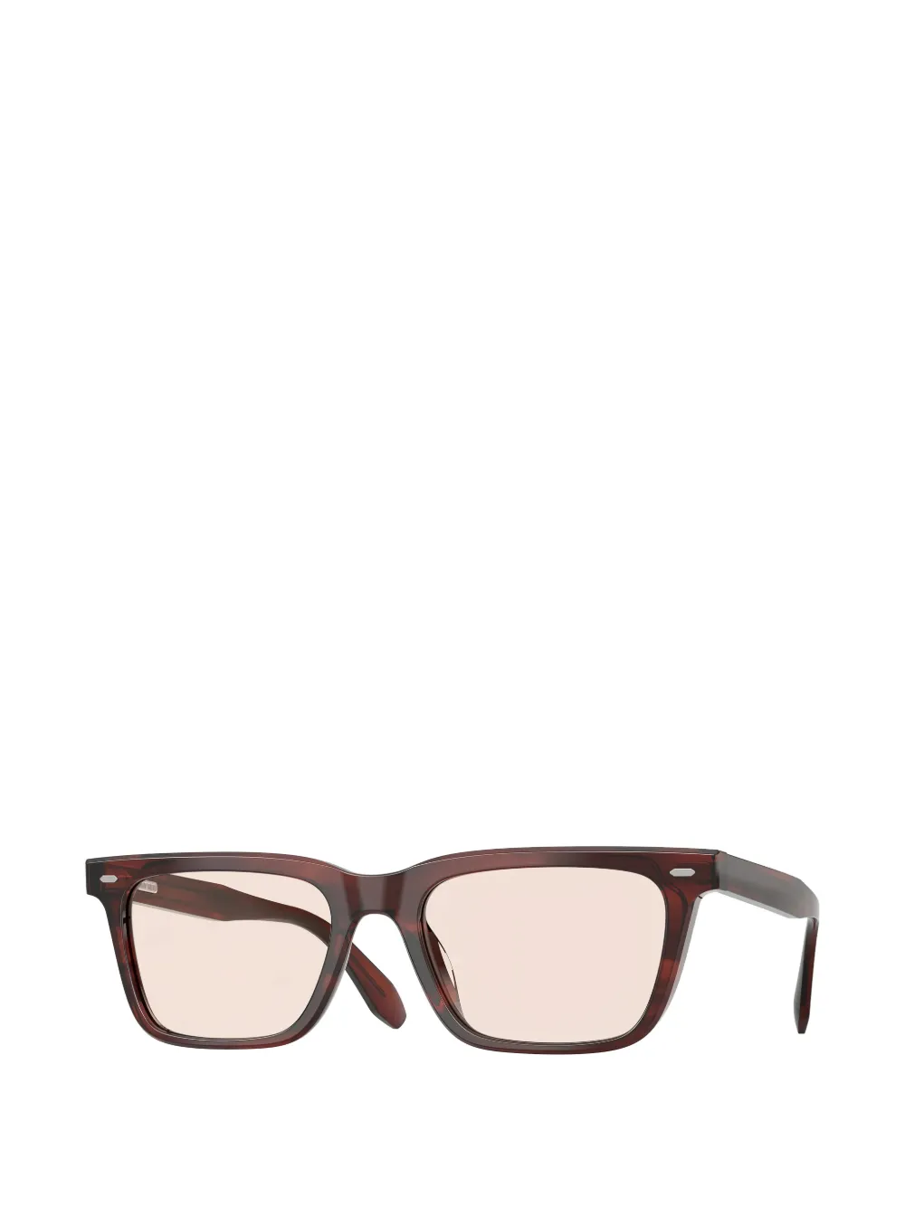 Oliver Peoples Bril met vierkant montuur Bruin