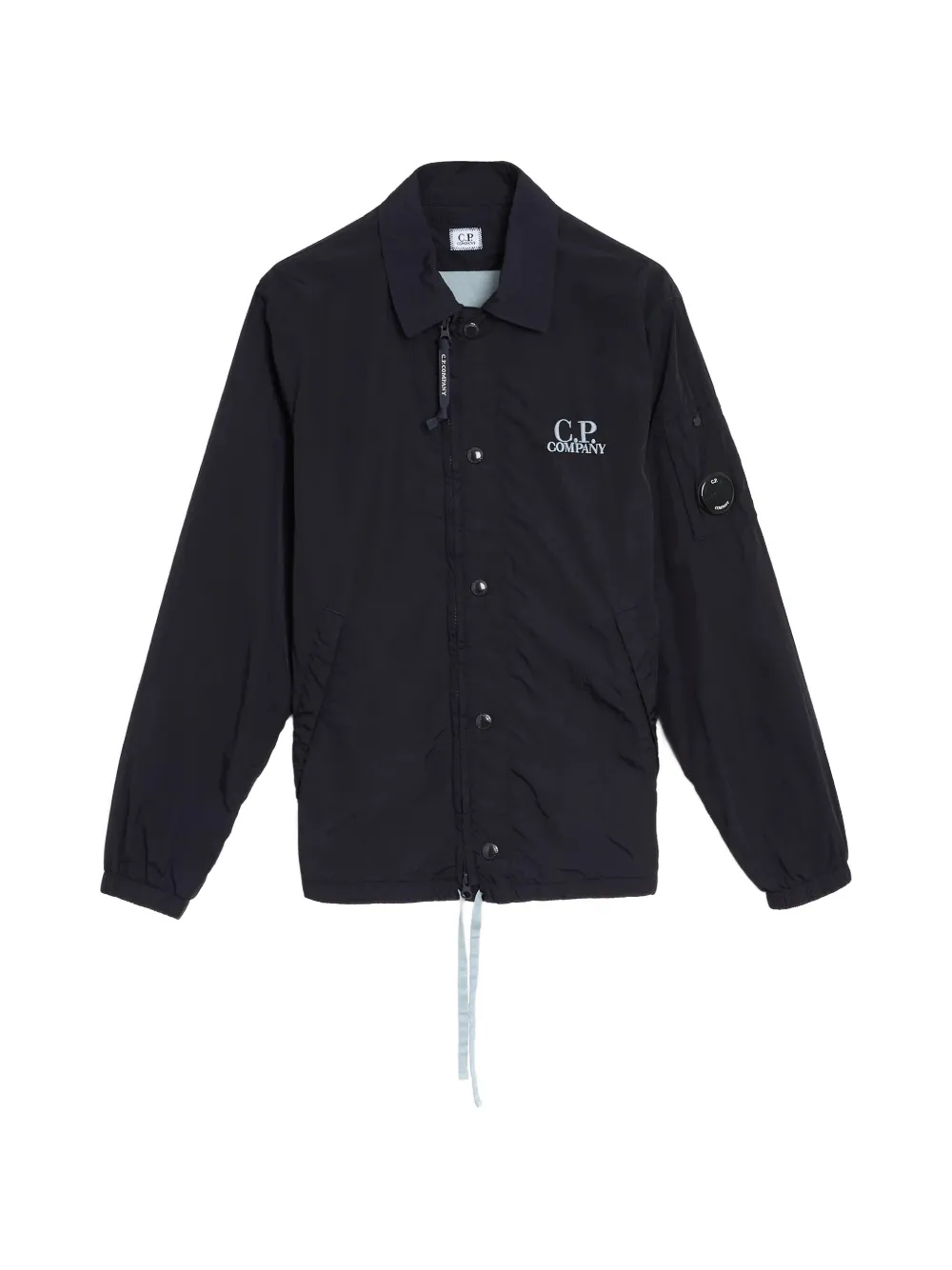 C.P. Company Chrome-R logo-embroidered shirt jacket - Blu