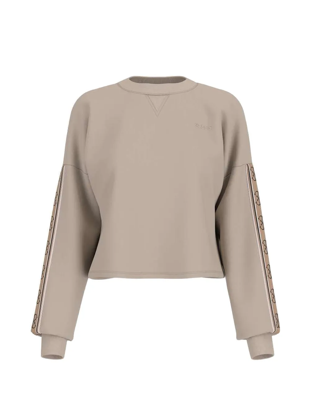 GUESS USA logo-tape sweater - Nude