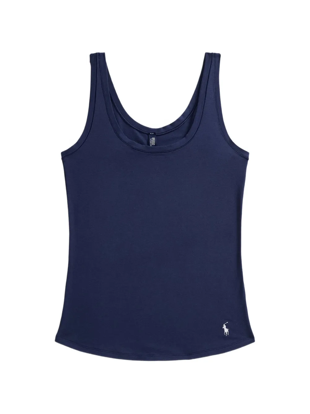 Polo Ralph Lauren logo-embroidered scoop-neck tank top - Blu