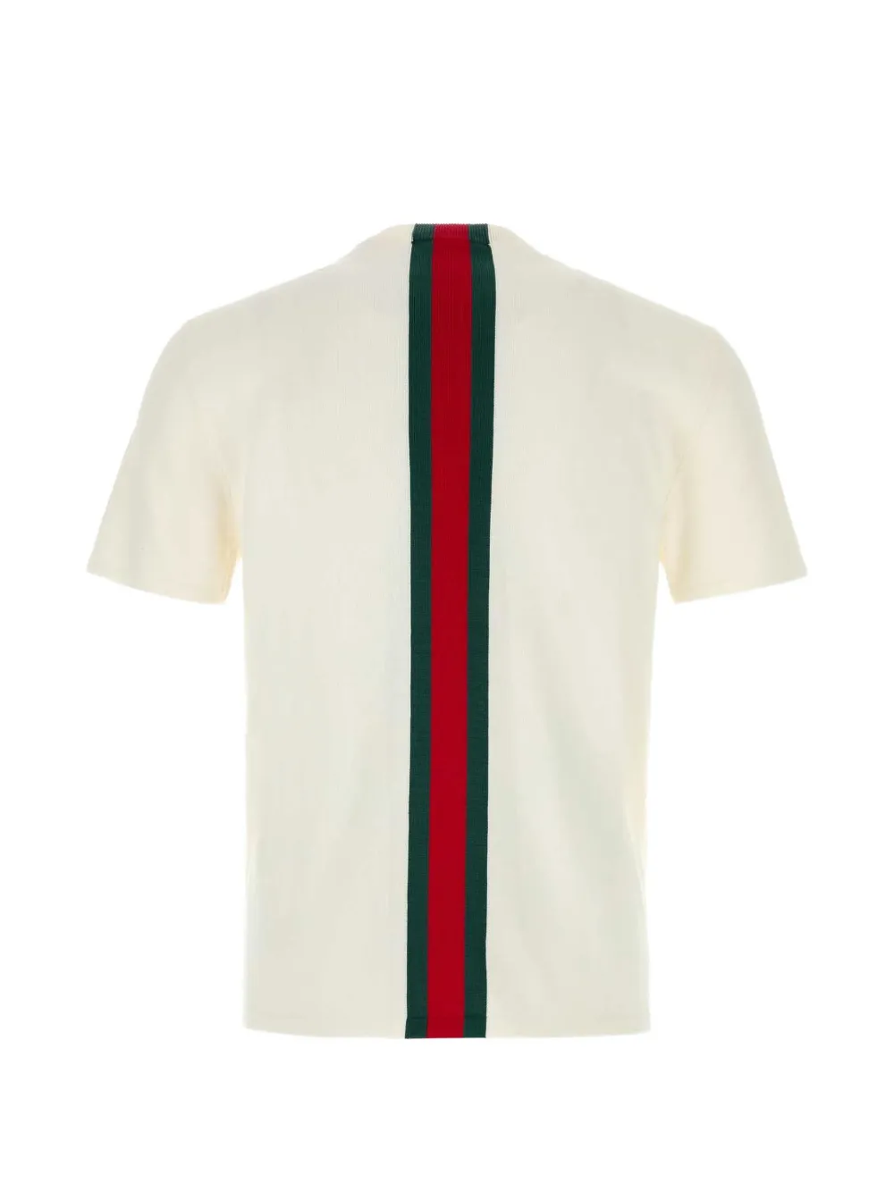 Gucci Camiseta De Tricô Com Faixa Web | Neutro | FARFETCH BR