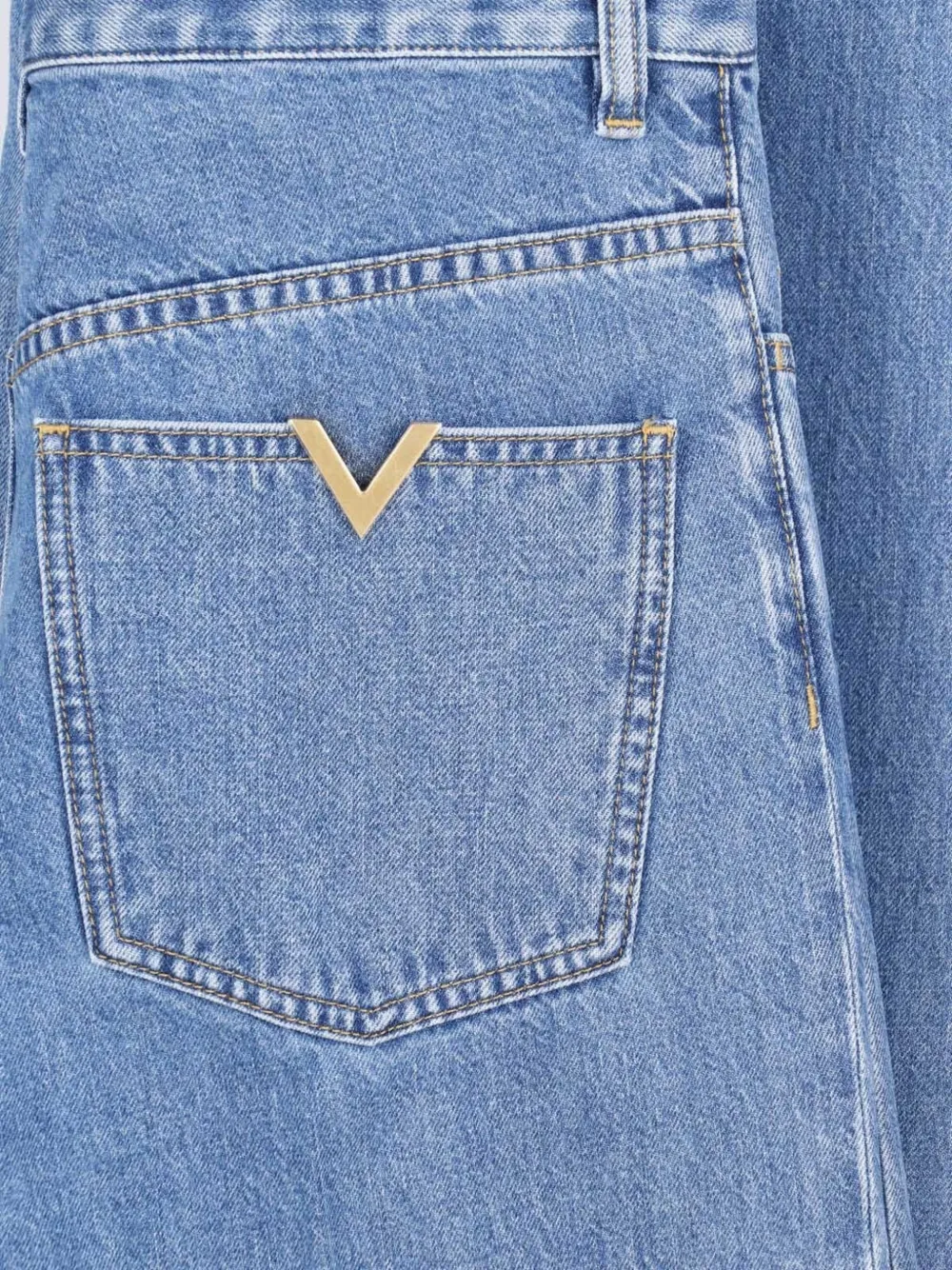 Valentino Garavani Jeans met wijde pijpen Blauw