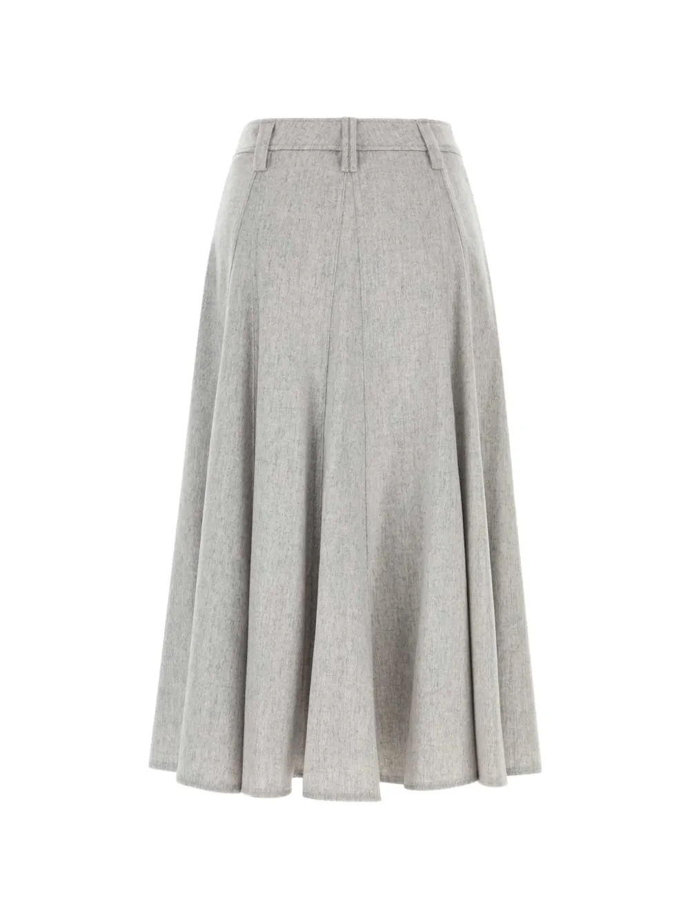 Brunello Cucinelli Flared rok met vlakken Grijs