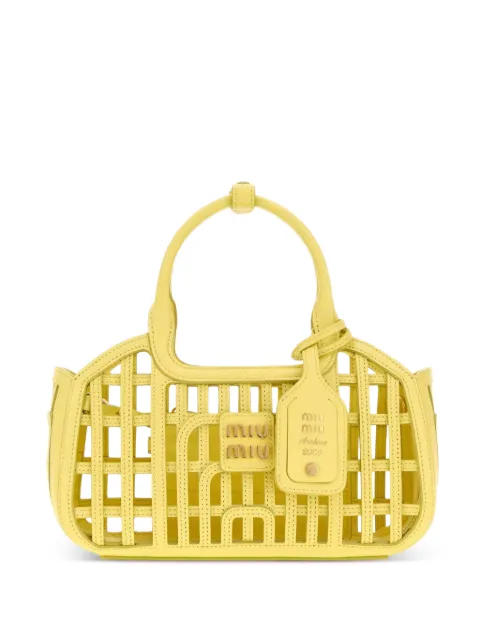 Miu Miu cage-style leather shoulder bag