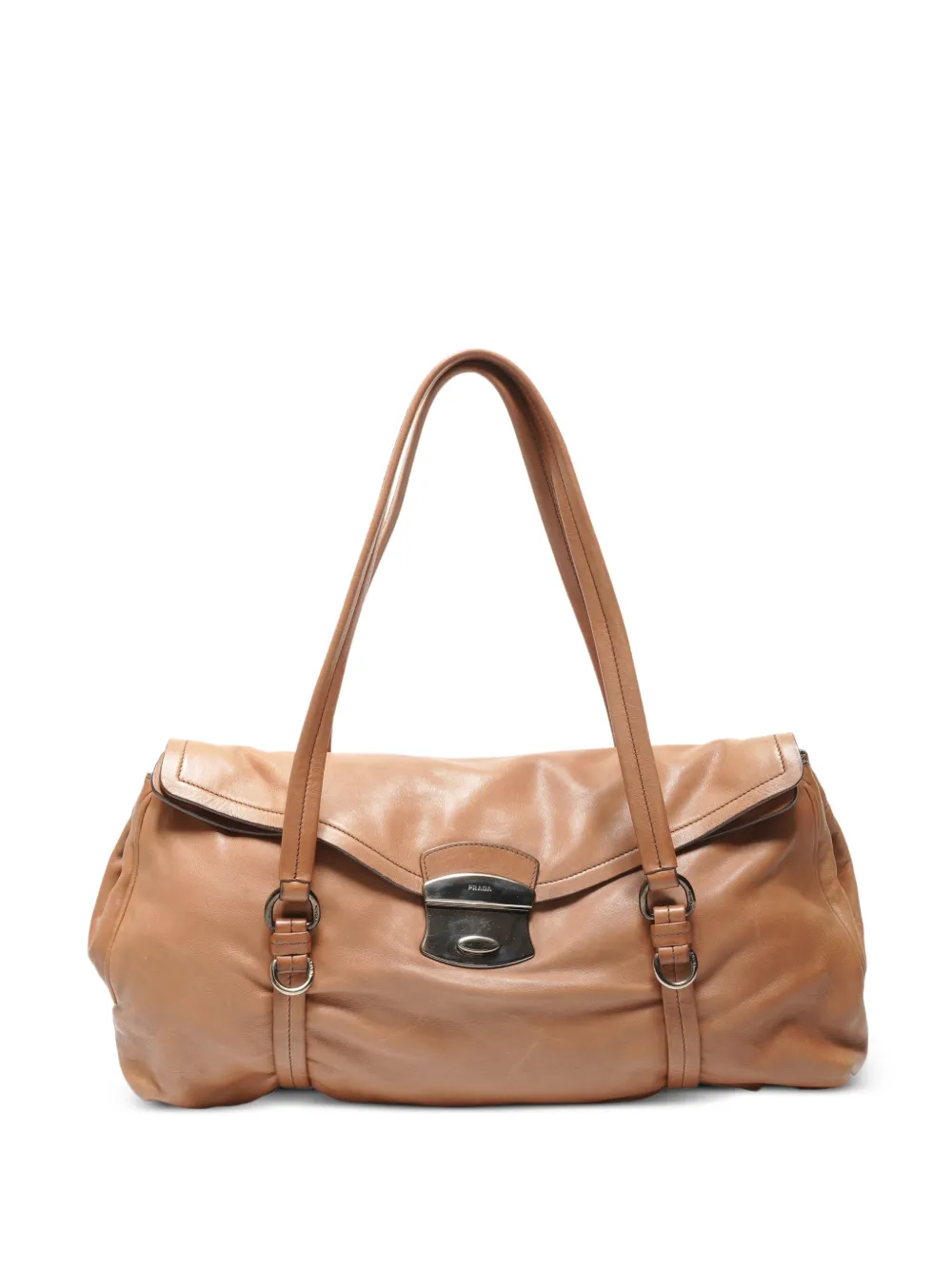 Prada Pre-Owned 2000s push-lock shoulder bag - Marrone