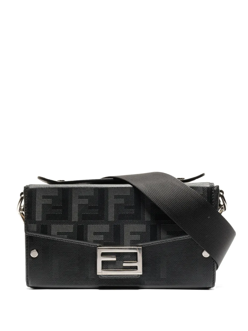 Fendi Pre-Owned 2020-2025 Zucca Trunk Baguette shoulder bag - Schwarz