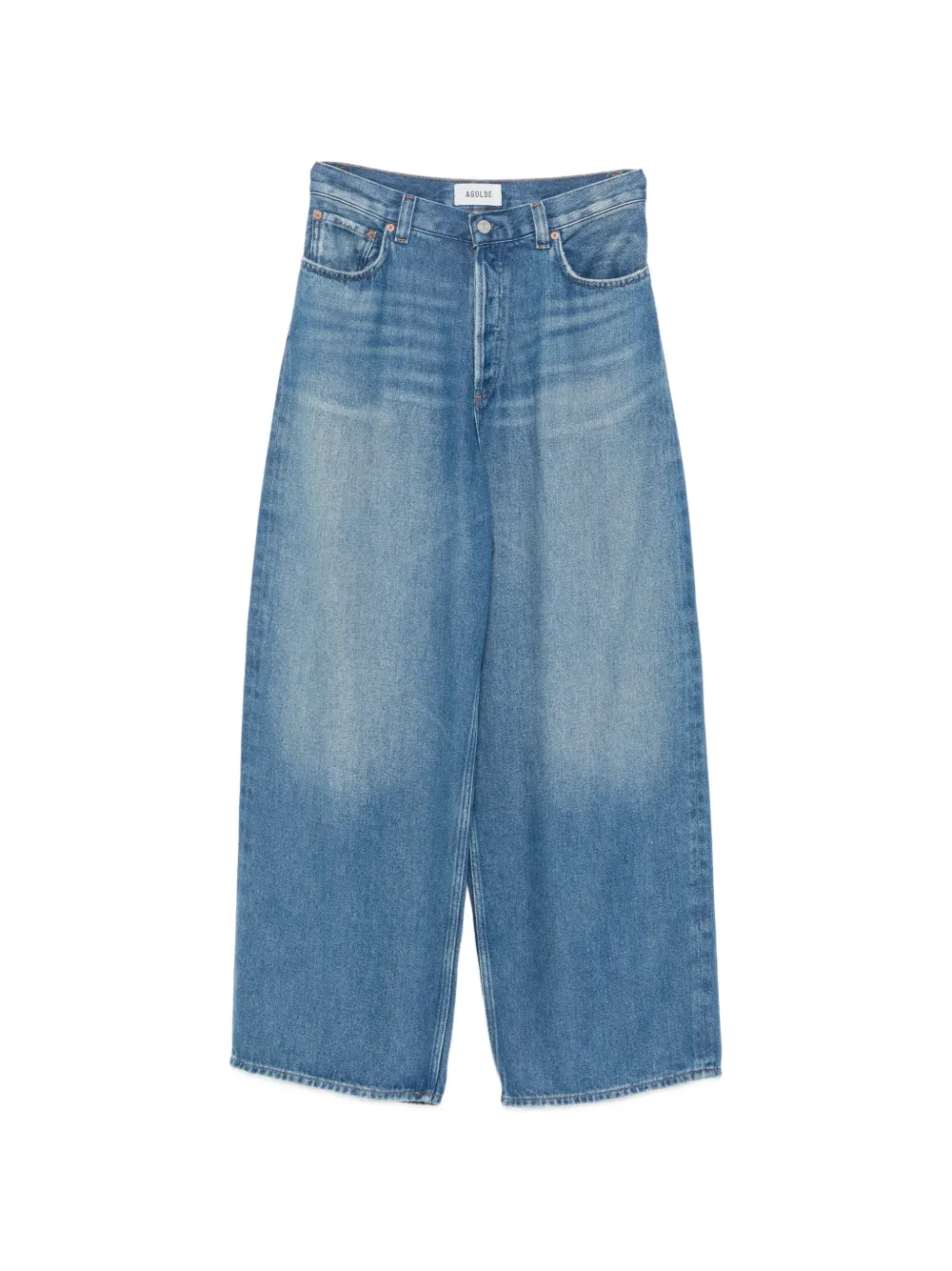 AGOLDE Flyweight baggy-fit faded denim jeans - Blu