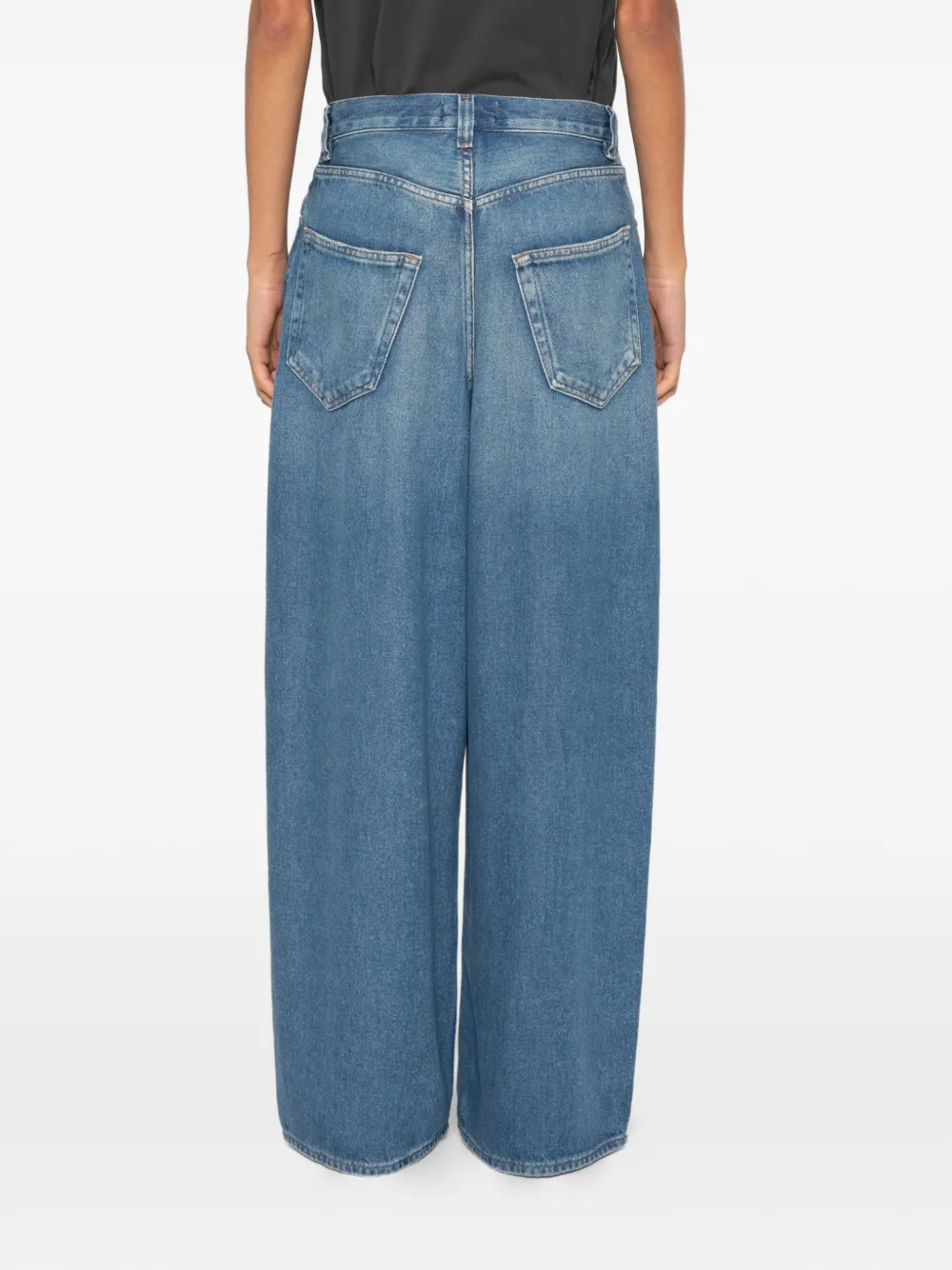 AGOLDE Flyweight denim jeans met vervaagd effect Blauw
