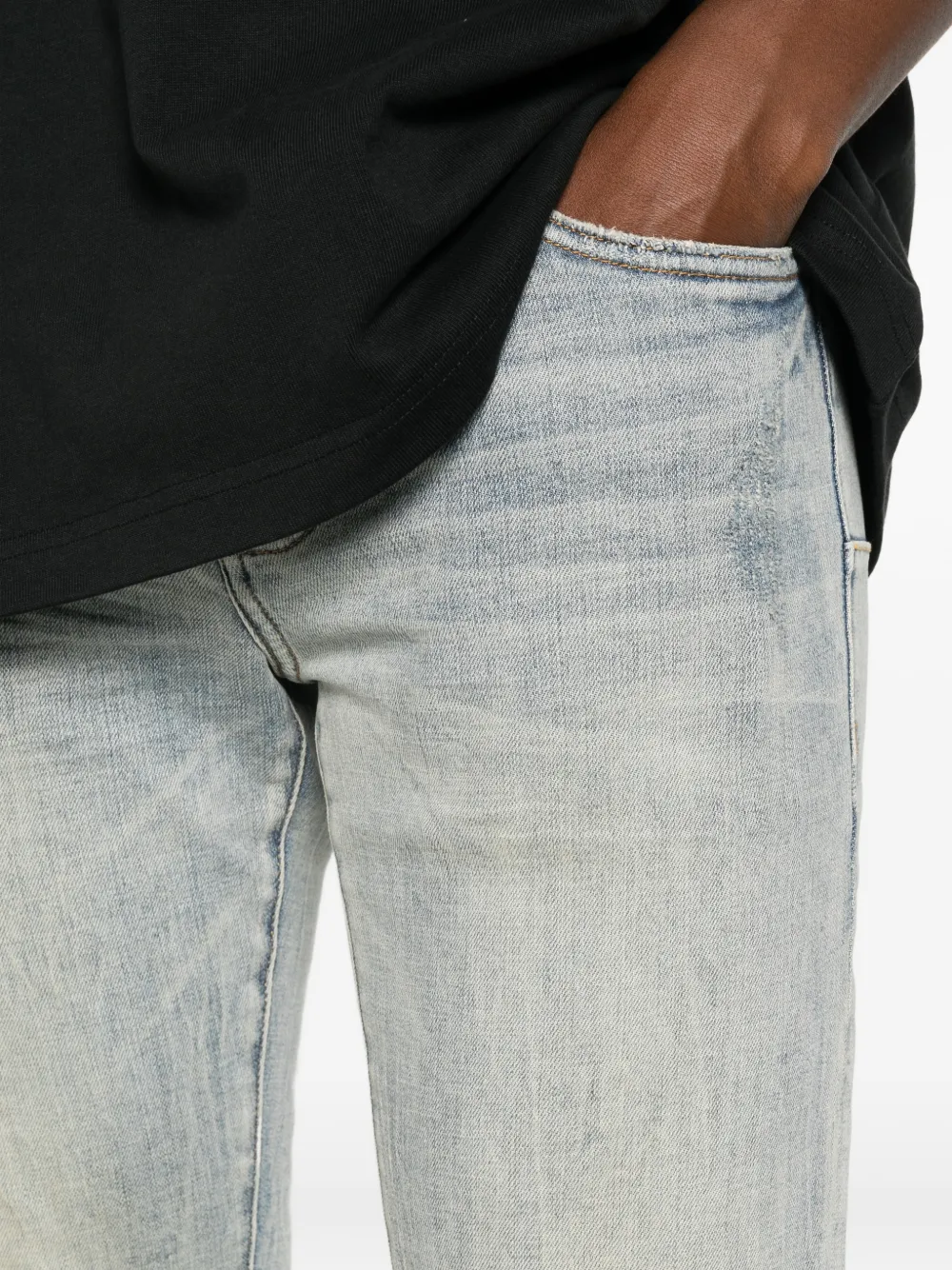 Purple Brand Slim-fit jeans Blauw