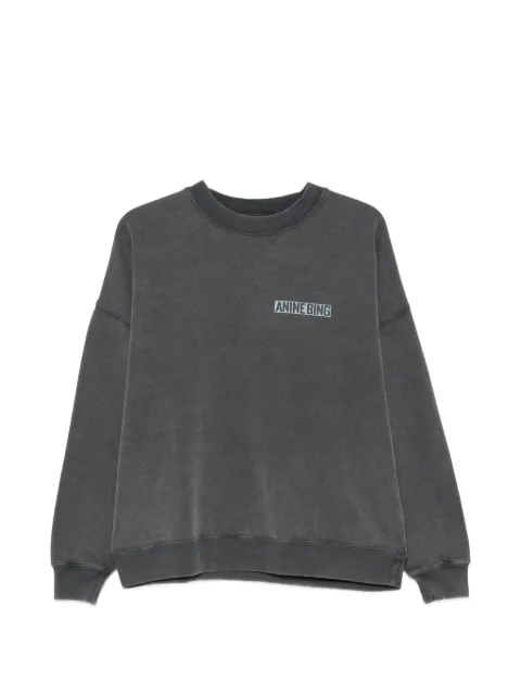 ANINE BING Miles logo-print cotton sweatshirt