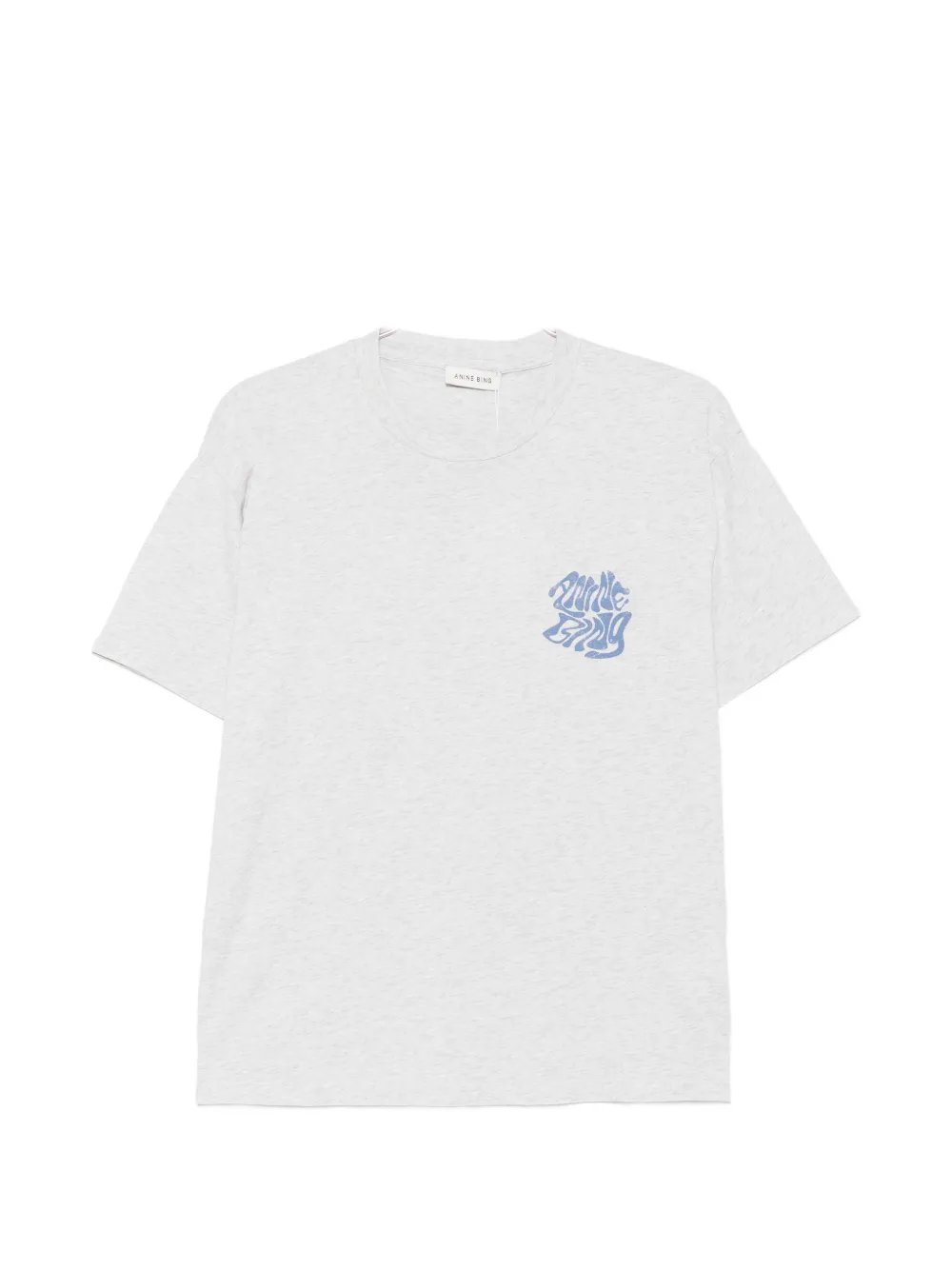ANINE BING Cade logo-print cotton T-shirt - Grigio