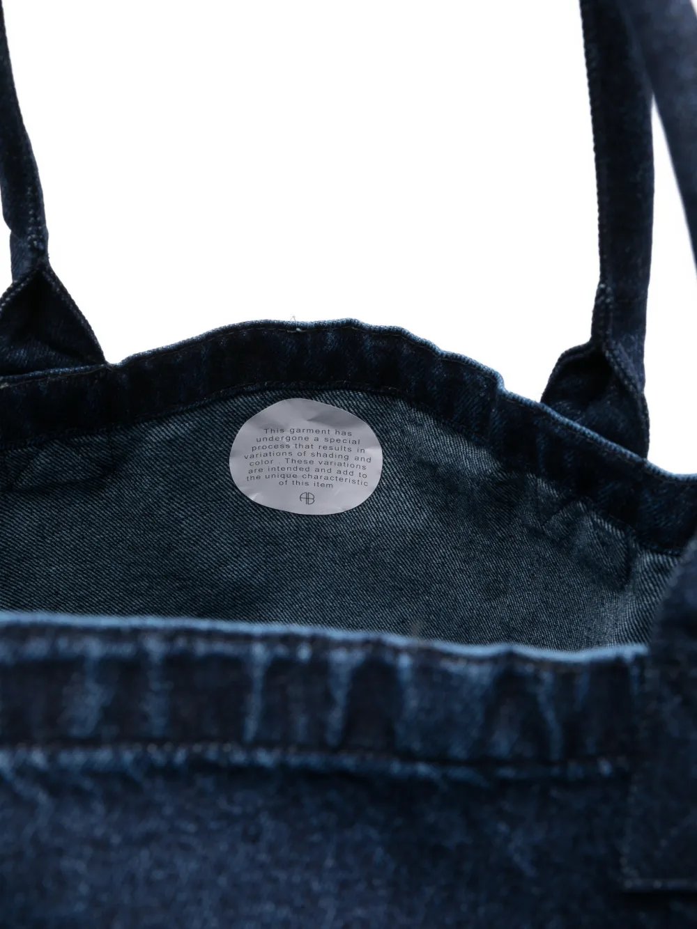 ANINE BING Schoudertas met logoprint Blauw