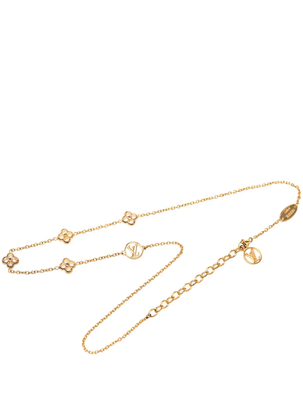 Louis Vuitton Pre-Owned 2016 Gold Plated Flower Full Necklace costume necklace