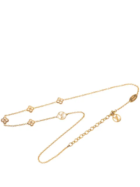 Louis Vuitton Pre-Owned 2016 Gold Plated Flower Full Necklace costume necklace
