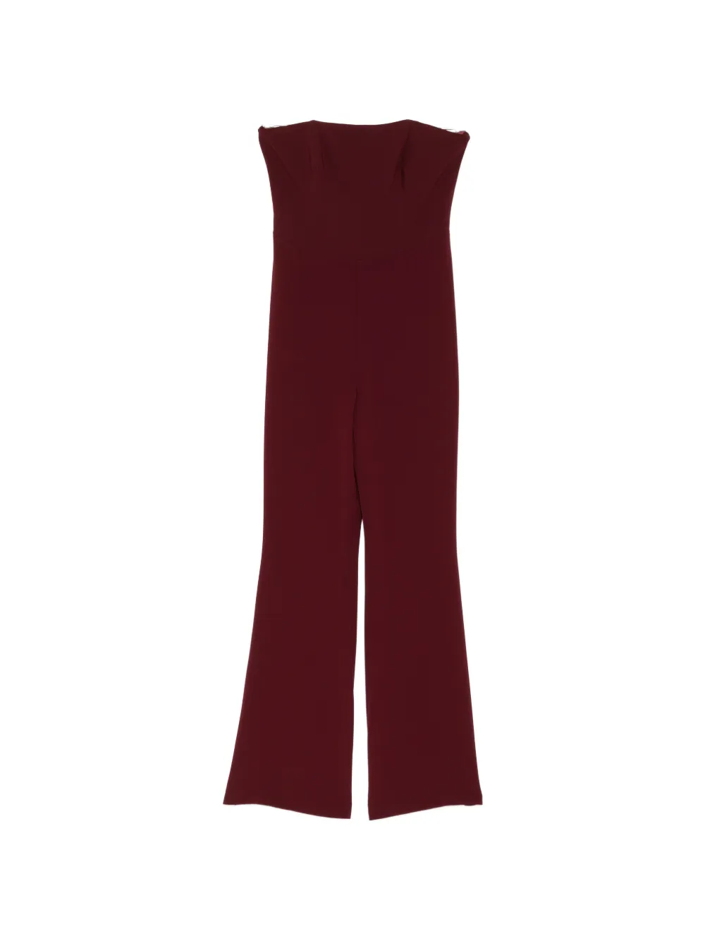 Isabel Sanchis strapless flared jumpsuit - Rot