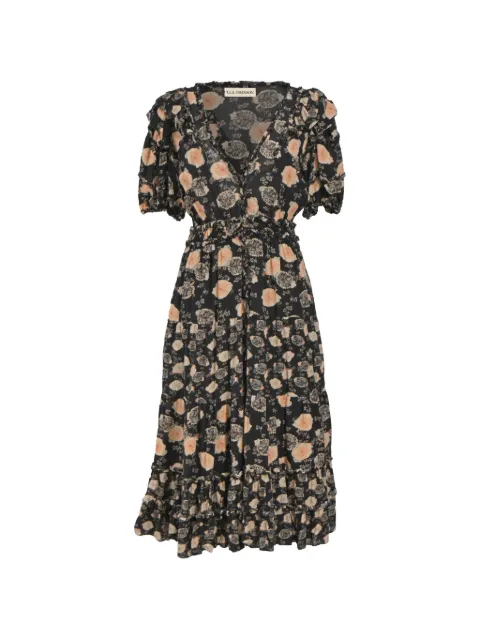 Ulla Johnson ruffle-detail floral-print dress