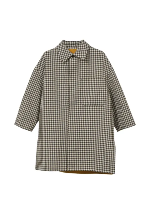Fendi Pre-Owned Check patch-pocket coat