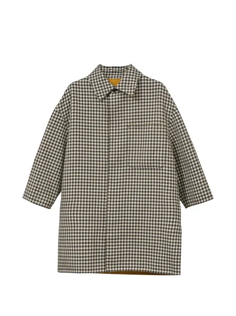 Fendi Pre-Owned Check patch-pocket coat