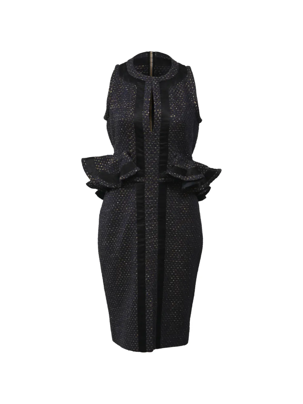 Altuzarra tweed peplum dress - Blu
