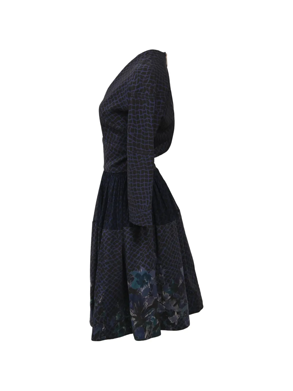 Elie Saab printed A-line dress - Blu