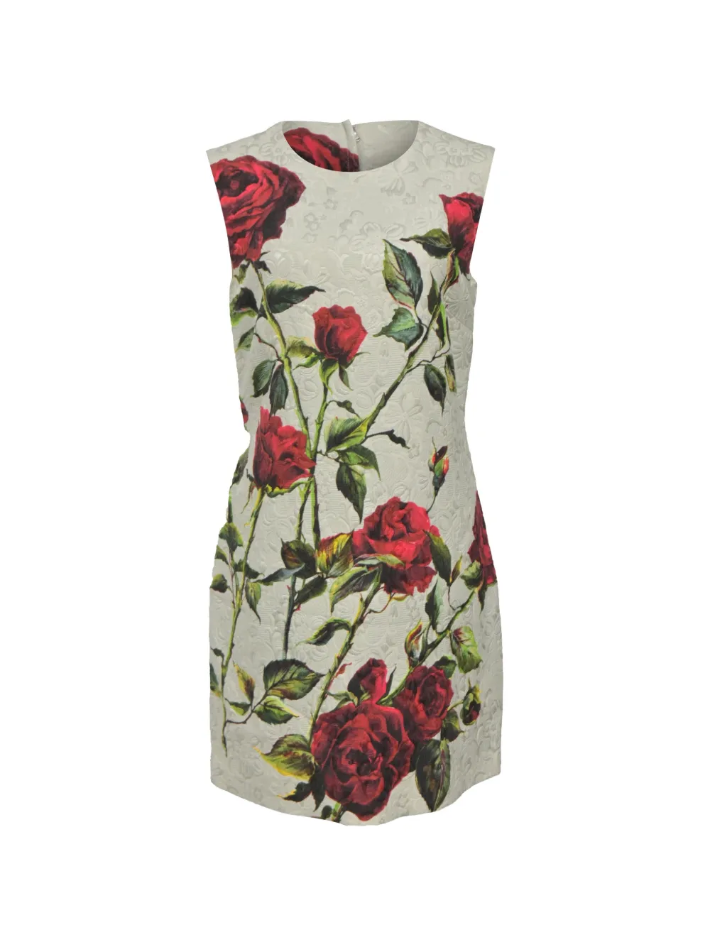 Dolce & Gabbana Pre-Owned rose-print shift dress - Toni neutri