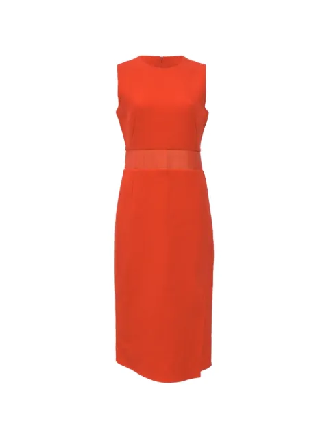 Akris Gartered waist slit dress