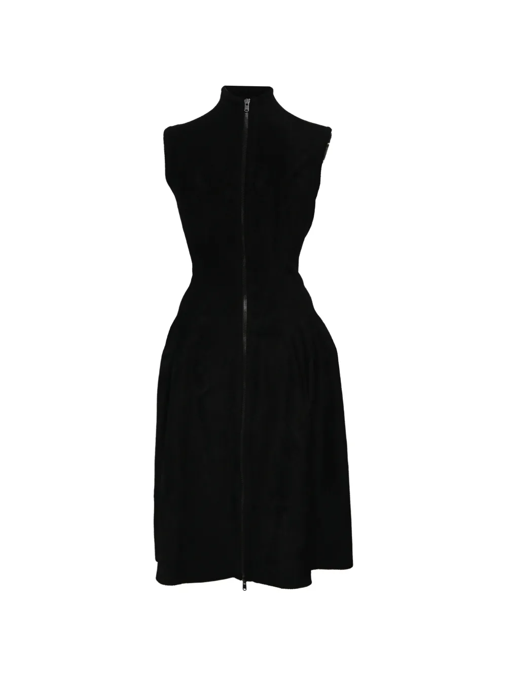 Alaïa Pre-Owned Mock Neck velvet dress - Nero