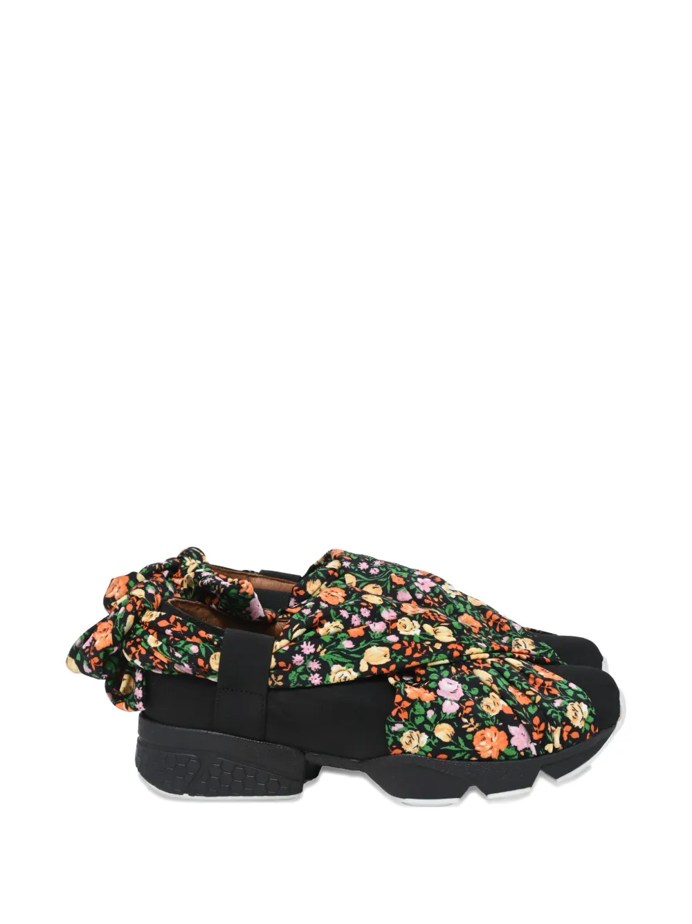 GANNI Ebba floral-print sneakers - Schwarz