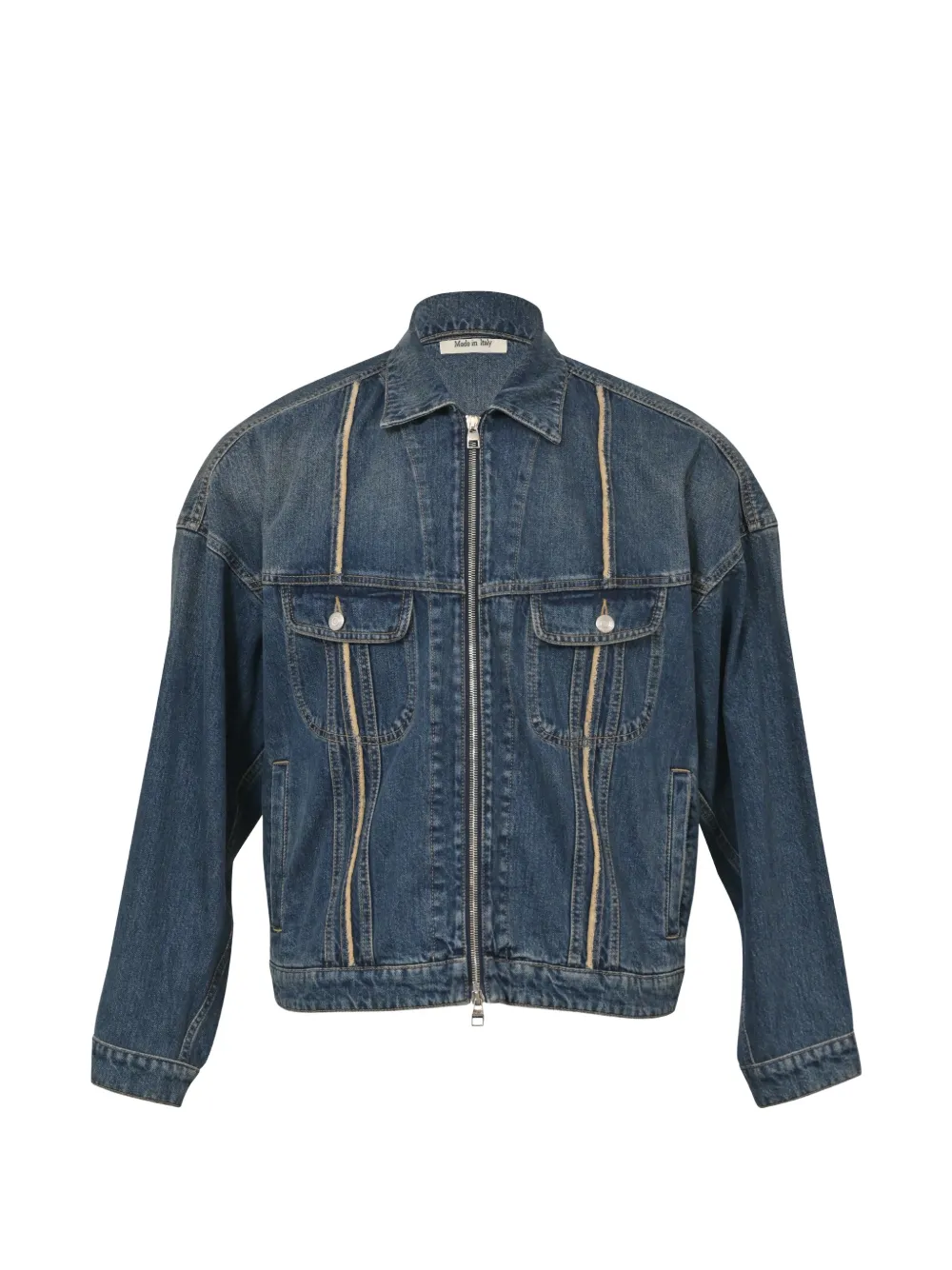 Alexander McQueen Pre-Owned zipped denim jacket - Blue