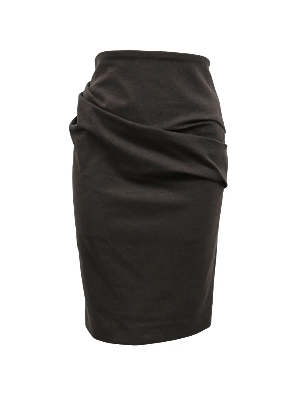 Brunello Cucinelli Vintage draped pleated skirt - Marrone