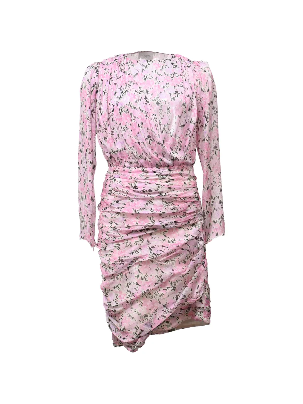 Giambattista Valli Vintage ruched floral-print dress - Rosa