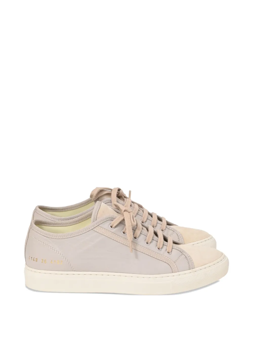 Pre-owned Common Projects Tournament Low-top Sneakers In Gray