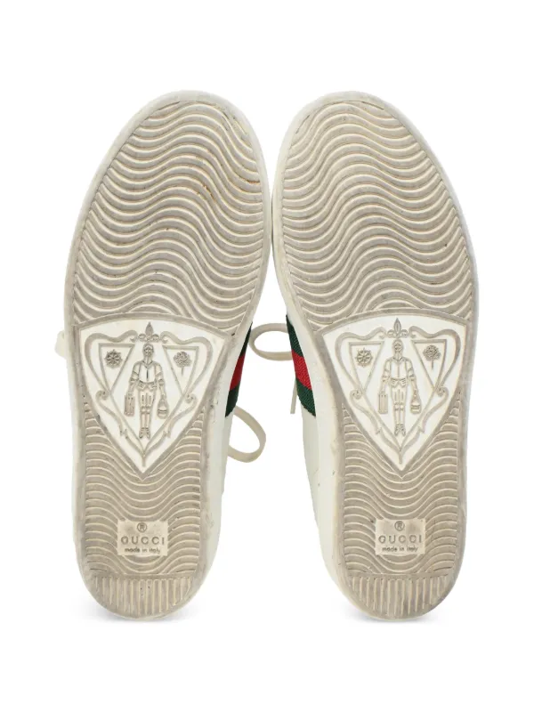 Gucci Pre-Owned Ace Bee Sneakers | White | FARFETCH CA