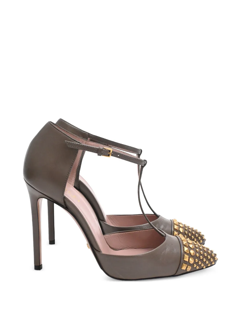 Gucci Pre-Owned 2010s studded Coline pumps - Braun