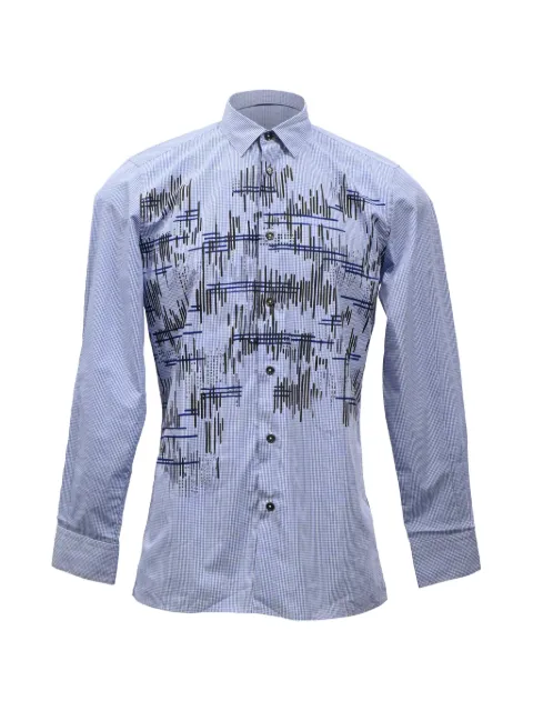 Bottega Veneta Pre-Owned Printed checked shirt