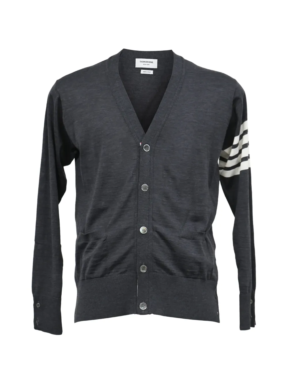Thom Browne 4-Bar cashmere cardigan - Grigio