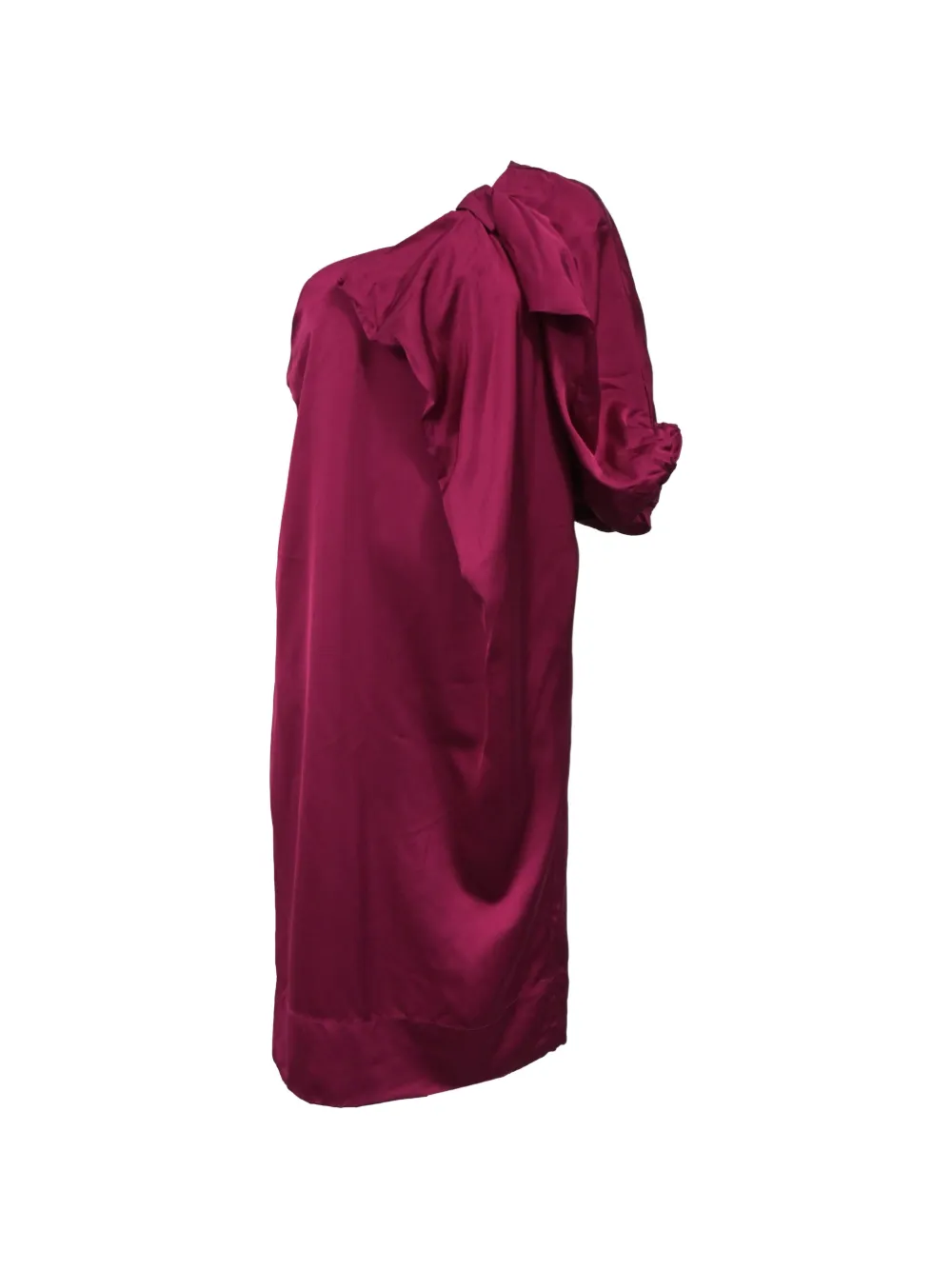 Stella McCartney Pre-Owned 2010 knot-detail one-shoulder dress - Rosa