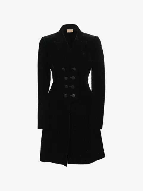 Alaïa Pre-Owned double-breasted glitter coat