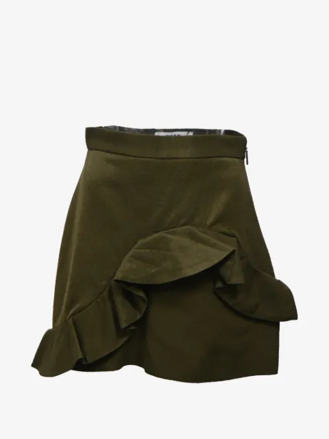 MSGM ruffle-trim mini skirt