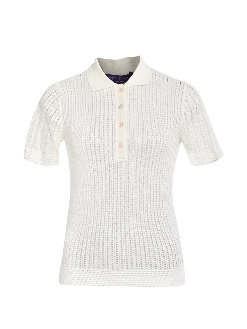 Ralph Lauren Vintage pointelle-knit sweater - Nude