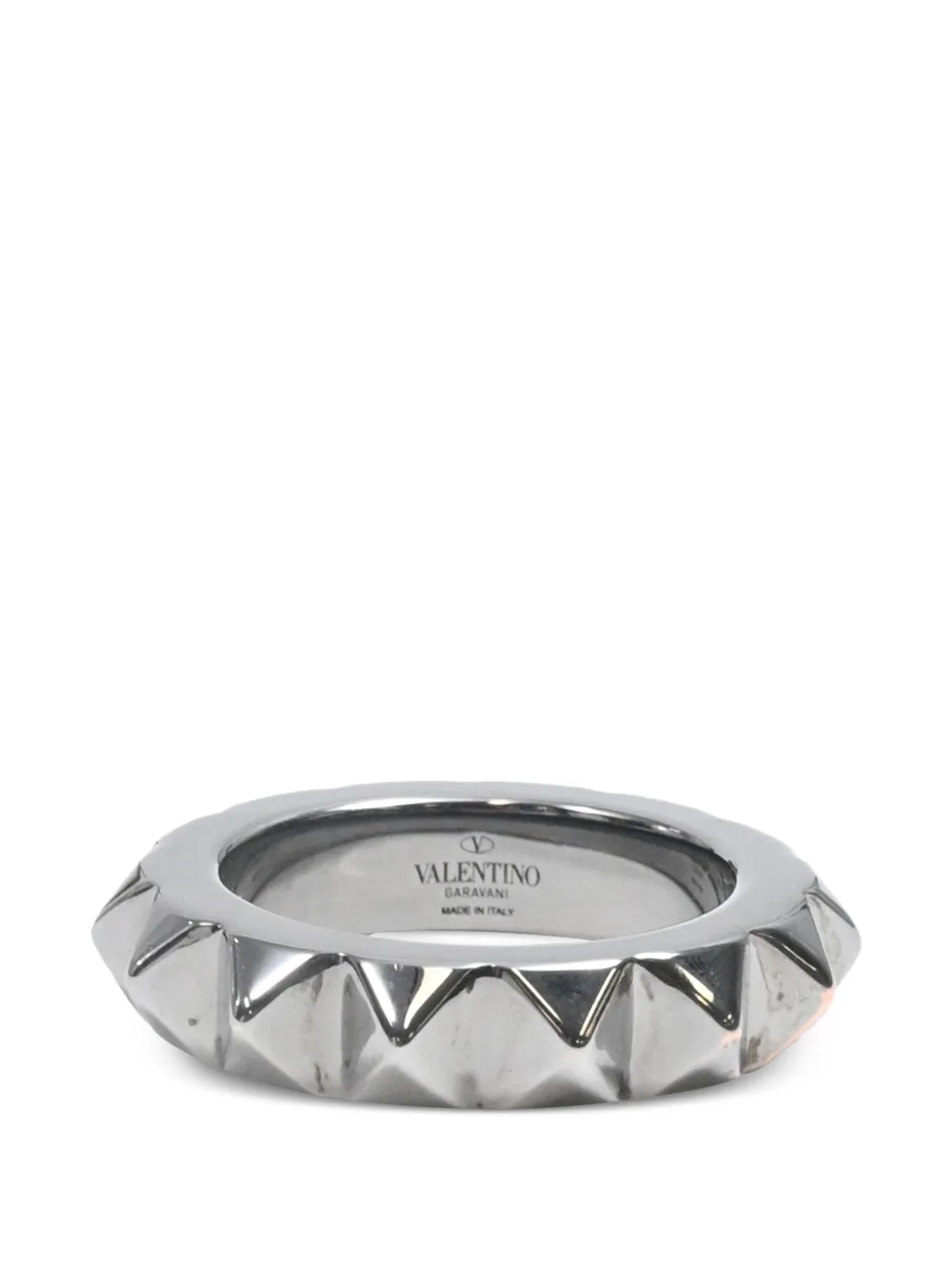 Valentino Garavani Pre-Owned Rockstud ring - Argento